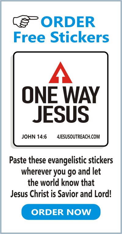 One Way Jesus Stickers